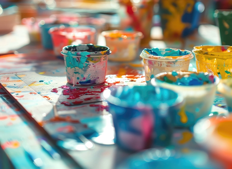 Materiais de arteterapia